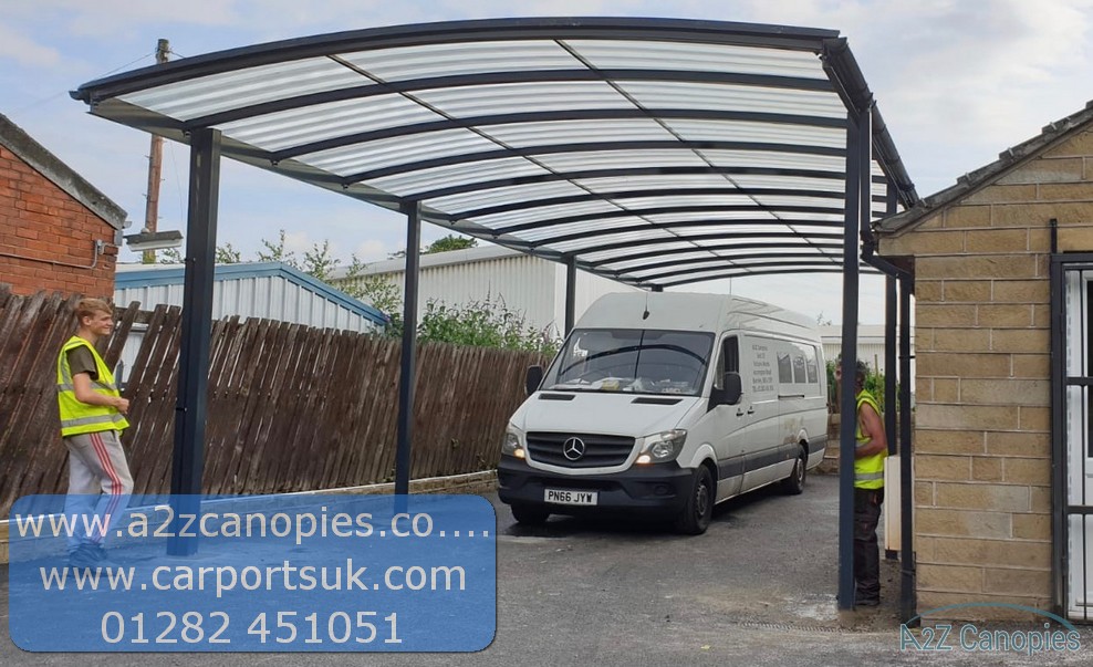 A2Z canopy installation cantilever carport