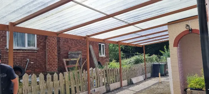 Oak Brown Lean too Canopy installations 