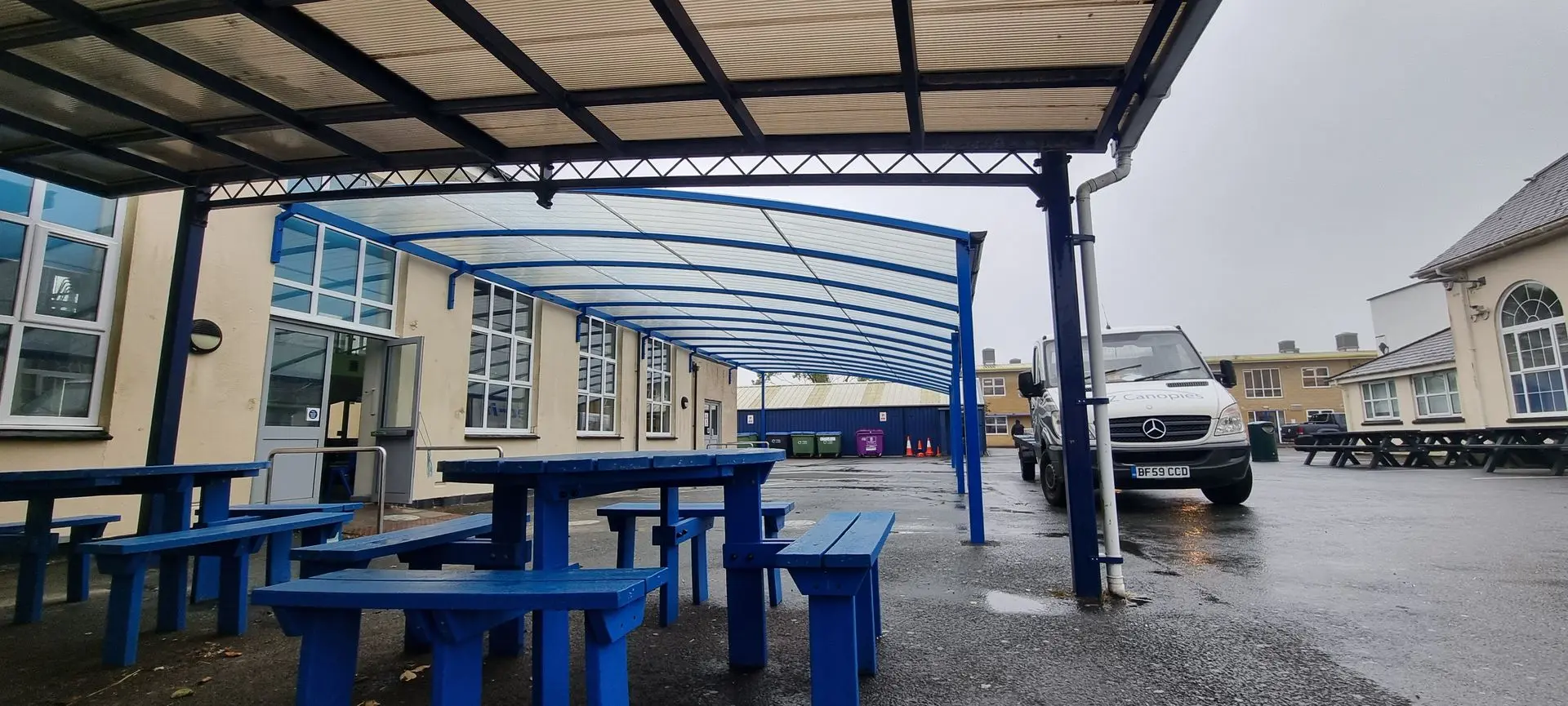 A2z Archway Canopy installation in UK